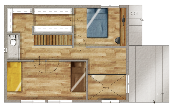 roominの施工事例パース